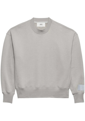 AMI Paris logo-patch sweatshirt - Grey