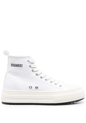 DSQUARED2 Berlin platform-sole high-top sneakers - White
