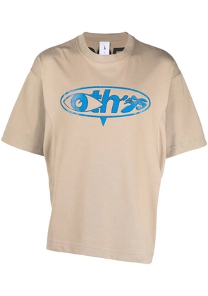 Nike X Off-White graffiti-print detail T-shirt - Neutrals