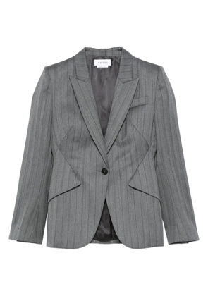 Alexander McQueen pinstripe single-breasted jacket - Grey