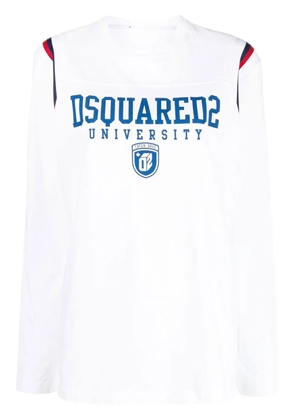 DSQUARED2 graphic-print cotton T-shirt - White