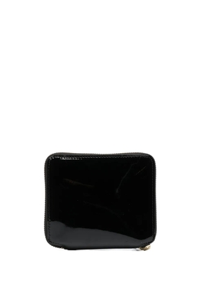 Comme Des Garçons Wallet patent leather zipped wallet - Black