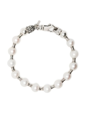 Emanuele Bicocchi embellished chain-link bracelet - White