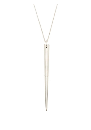 Parts of Four large spike sterling silver necklace