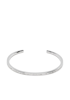 Anita Ko 18kt white gold baguette diamond cuff bracelet - Silver