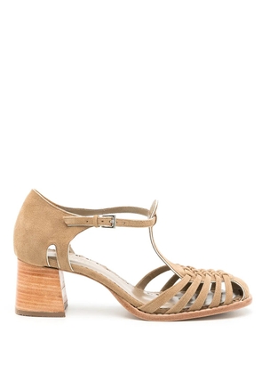 Sarah Chofakian Salomé Boheme caged pumps - Neutrals
