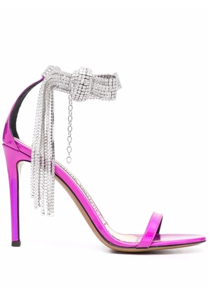 Alexandre Vauthier Diana 100mm crystal-embellished sandals - Pink