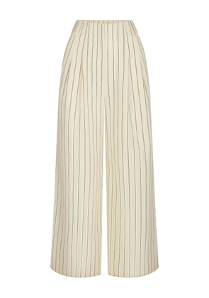 Simon Miller Bloo pinstripe linen trousers - Neutrals