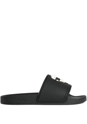 Karl Lagerfeld Ikon Kondo pool slides - Black