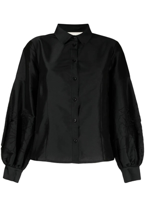 Sachin & Babi Astor satin-finish shirt - Black
