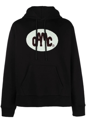 OAMC logo-patch pullover hoodie - Black