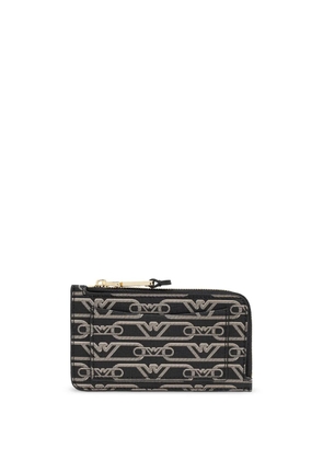 Emporio Armani monogram wallet - Black