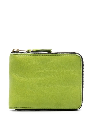 Comme Des Garçons Wallet zipped leather wallet - Green