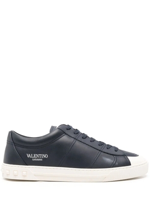 Valentino Garavani Cityplanet leather sneakers - Blue