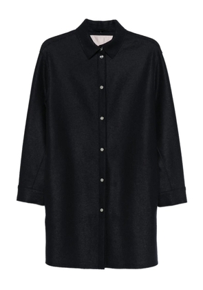 Herno button-front wool shirt - Blue