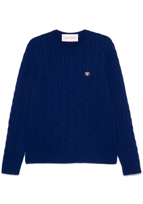 Valentino Garavani cable-knit sweater - Blue