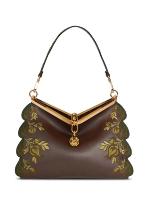 ETRO medium embroidered Vela shoulder bag - Brown