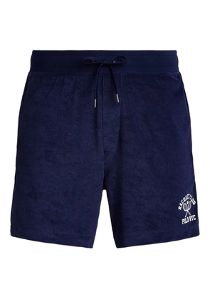 Polo Ralph Lauren side-stripe embroidered shorts - Blue