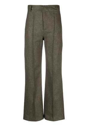 DESTREE Yoshitomo straight-leg trousers - Green