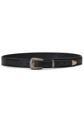 LEMAIRE pin-buckle leather belt - Black