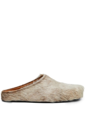 Marni Fussbet Sabot slippers - Neutrals