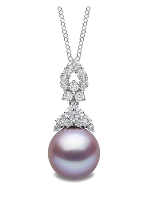 Yoko London 18kt white gold Duchess freshwater-pearl and diamond pendant - Silver