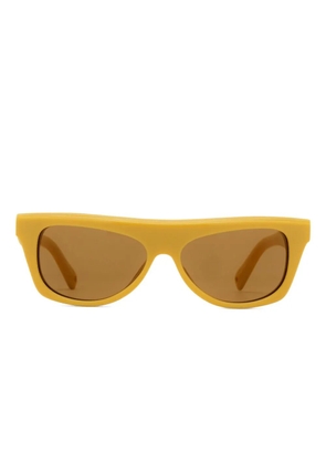 Jacquemus rectangle-frame sunglasses - Orange