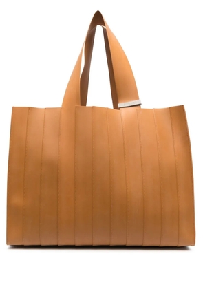 Sunnei Parallelepipedo panelled tote bag - Brown