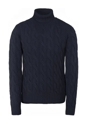 Moorer GORDON-WS3 cable-knit turtleneck sweater - Blue
