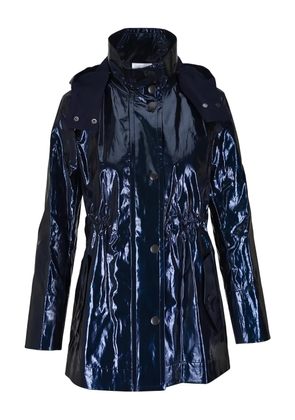Akris Punto hooded coat - Blue