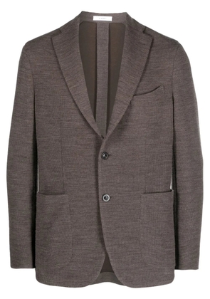 Boglioli knitted single-breasted blazer - Brown