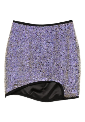 MITILIANE COUTURE sequined mini skirt - Purple