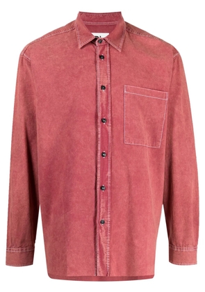 PRESIDENT'S long-sleeve cotton shirt - Red