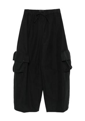 Simone Rocha drawstring-fastening multi-pockets trousers - Black