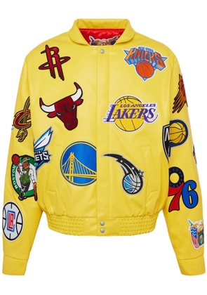 Jeff Hamilton x NBA Collage jacket - Yellow