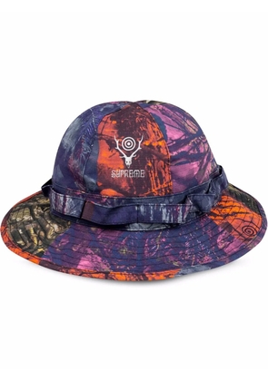 Supreme x South2 West8 'Camo' jungle hat - Orange