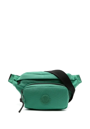 Moncler logo-patch belt bag - Green