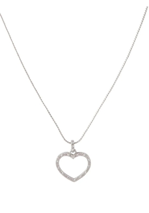 Nina Ricci Pre-Owned 1980s heart pendant necklace - Silver