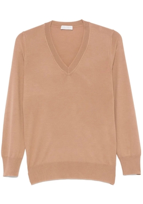 Le Tricot Perugia V-neck sweater - Brown