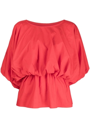 Goen.J puff-sleeved flared blouse