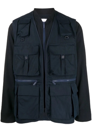 White Mountaineering multi-pocket fishing jacket - Blue