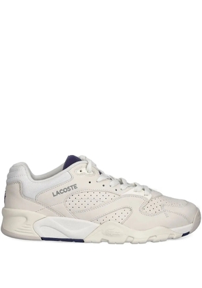 Lacoste perforated leather sneakers - Neutrals