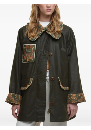 FARM Rio x Barbour Maria Clara ruffled patch coat - Green