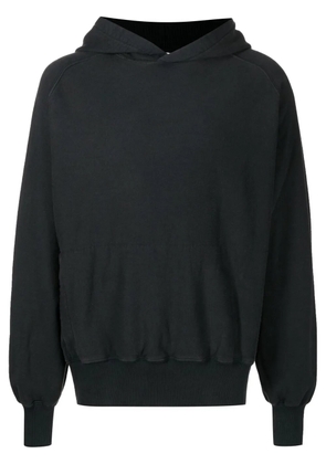 GR10K long sleeves cotton hoodie - Black