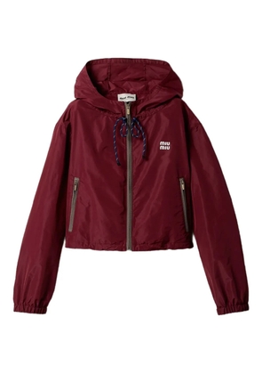Miu Miu hooded jacket - Red