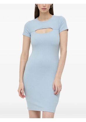 GUESS USA cut-out ribbed mini dress - Blue