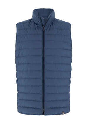 Boggi Milano padded logo patch gilet - Blue