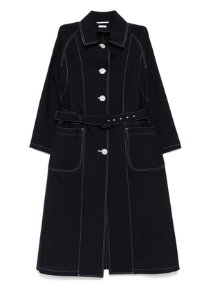 Thom Browne patch pocket car coat - 415 NAVY