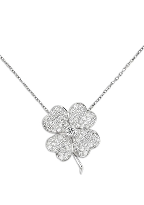 Van Cleef & Arpels Pre-Owned 2010s 18kt white gold Cosmos diamond pendant - Silver