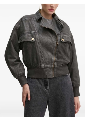 Elisabetta Franchi button zip jacket - Grey